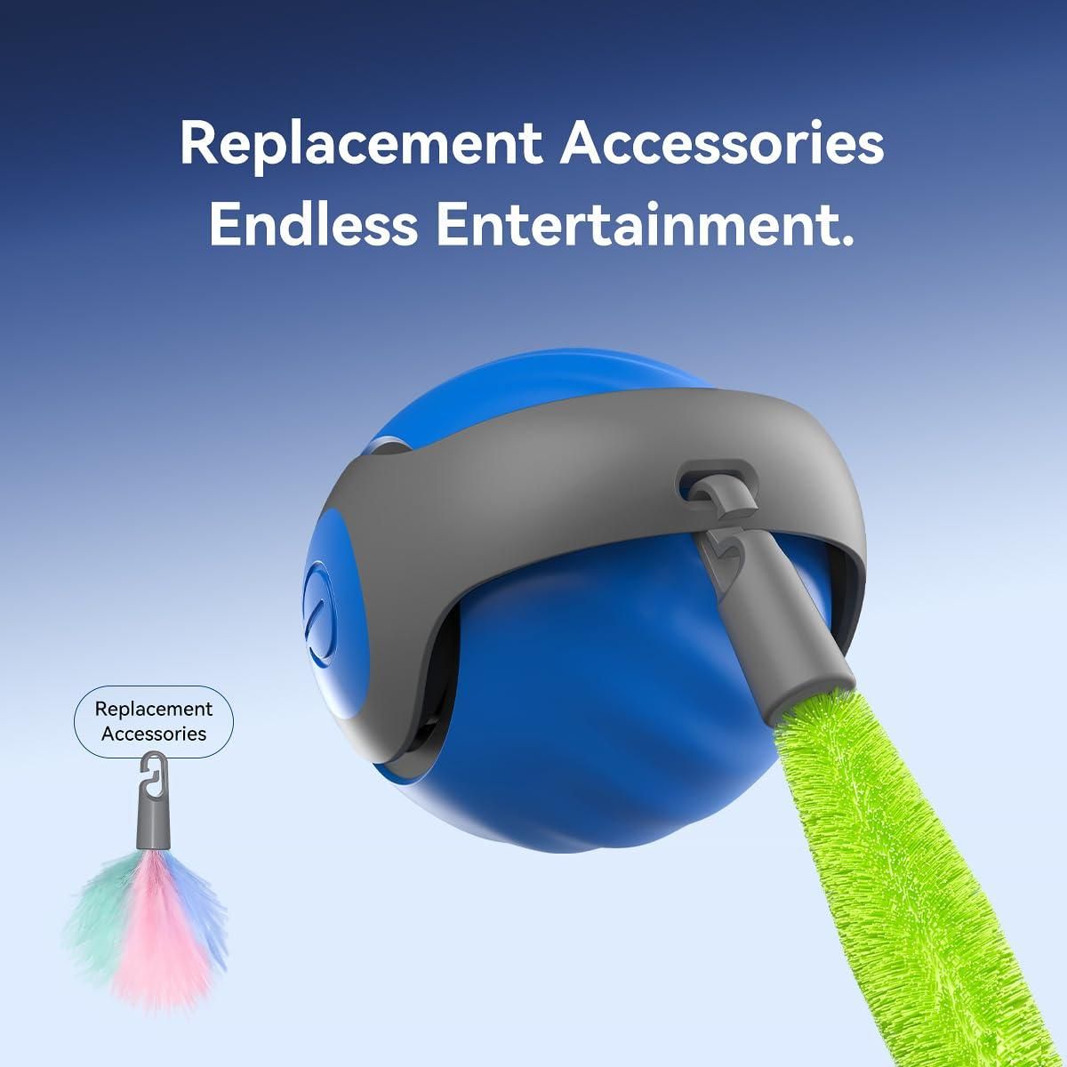 Rolling Ball Cat Toy – USB Rechargeable Smart Toy for Cats